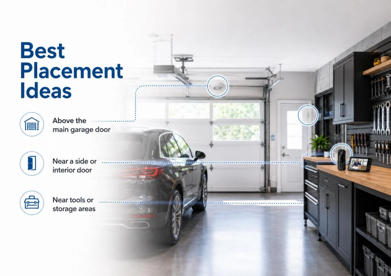 Best hidden camera placement ideas for home garage doors, side entrances, and tool storage areas Best hidden camera placement ideas for home garage doors, side entrances, and tool storage areas