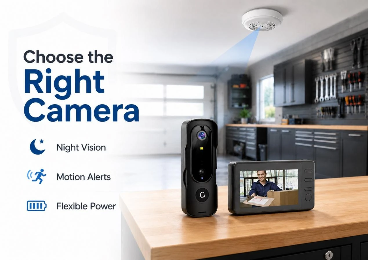 Choosing the right hidden camera for garage security with night vision, motion alerts, and flexible power options Choosing the right hidden camera for garage security with night vision, motion alerts, and flexible power options